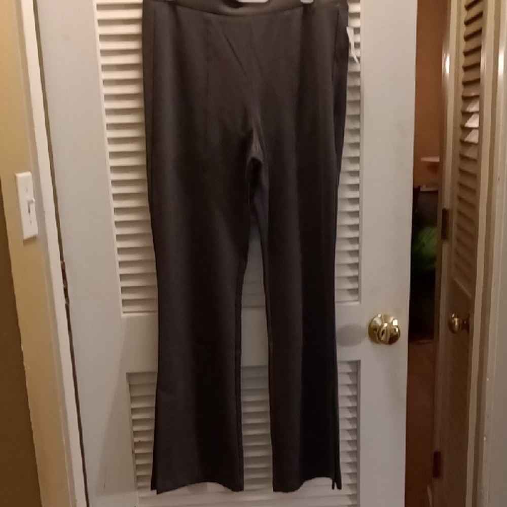 GAP Charcoal Women's Pants. Size large and Tall. Nice Seam/Top Stitch Pant Leg.